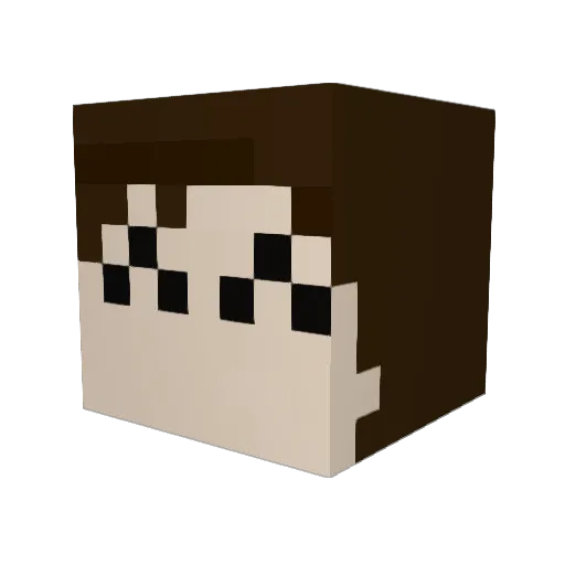 stef_2015 Minecraft avatar head, 3D render