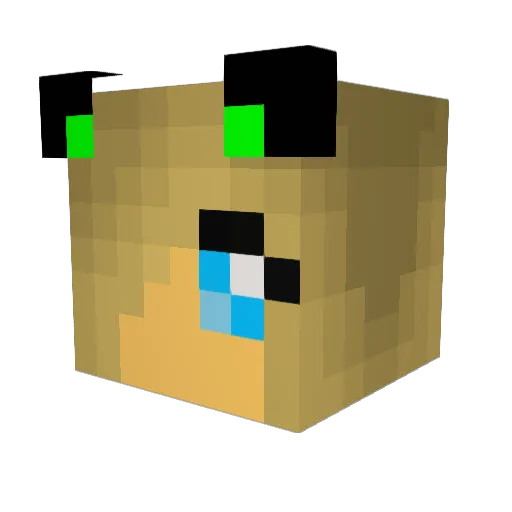 stefanie35 Minecraft avatar head, 3D render