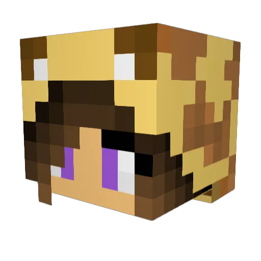 stefanielynn Minecraft avatar head, 3D render