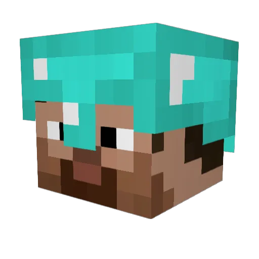stefanos2013 Minecraft avatar head, 3D render