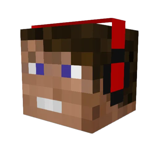 stefanseegerer Minecraft avatar head, 3D render