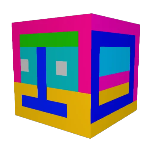 steffengy Minecraft avatar head, 3D render
