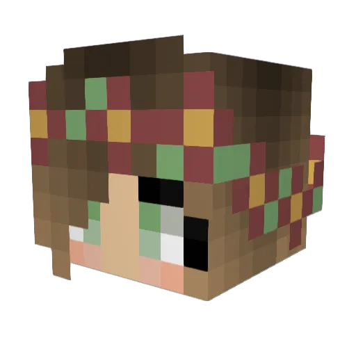 steffi_vfr Minecraft avatar head, 3D render