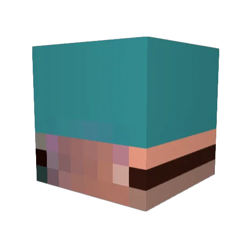 steffyonthebeat Minecraft avatar head, 3D render