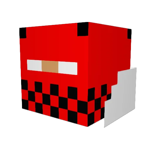 stefik5 Minecraft avatar head, 3D render