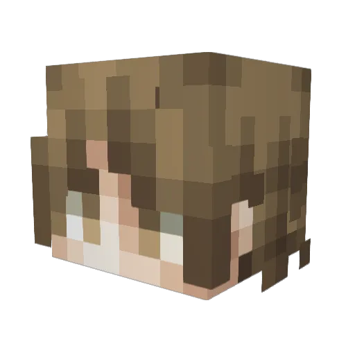 stefmaks Minecraft avatar head, 3D render