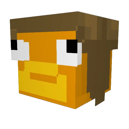 stefmonk3y Minecraft avatar head, 3D render