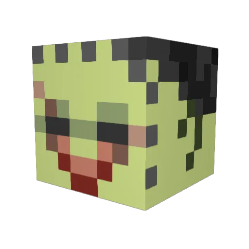 stefsevers Minecraft avatar head, 3D render