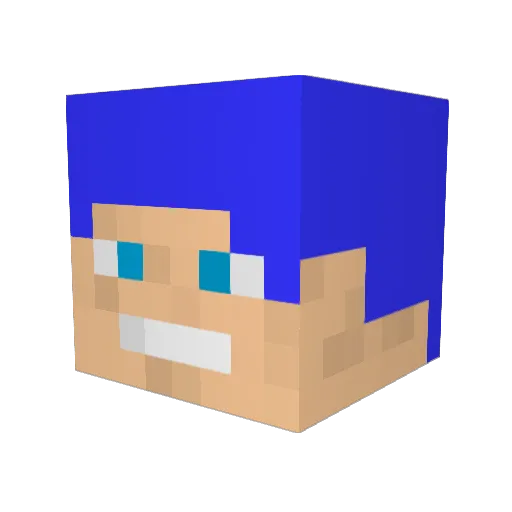 steftast1c Minecraft avatar head, 3D render