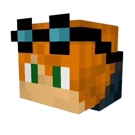 stekke32 Minecraft avatar head, 3D render