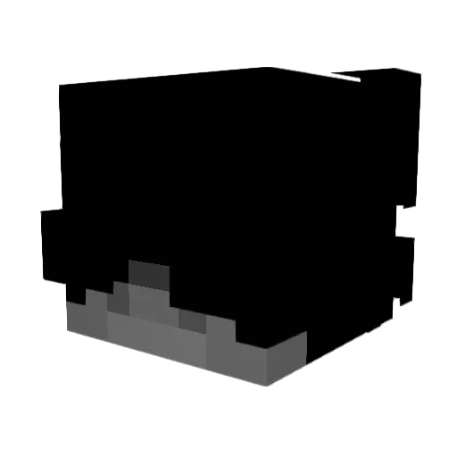 stekpanan Minecraft avatar head, 3D render