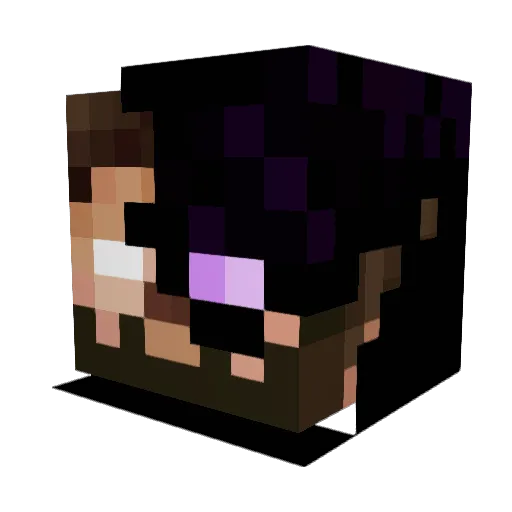 stel13mate Minecraft avatar head, 3D render
