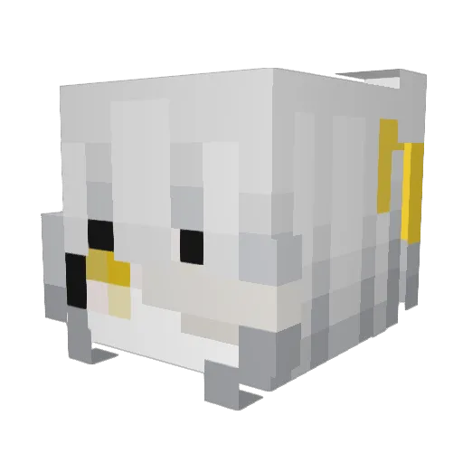 stelifox Minecraft avatar head, 3D render