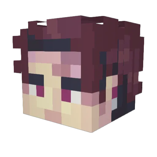stelioball Minecraft avatar head, 3D render