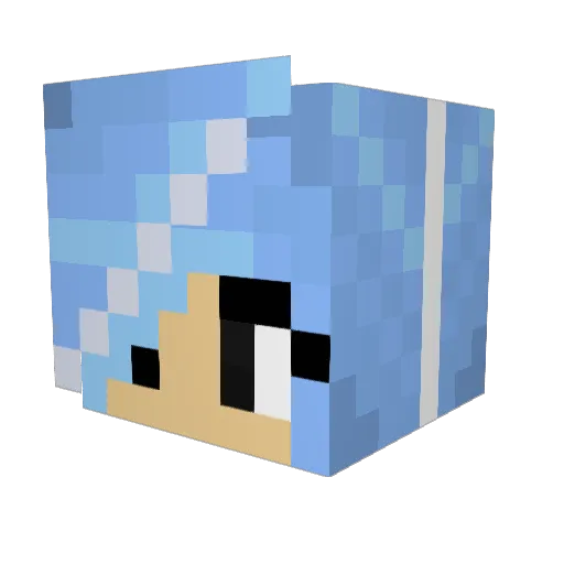 stellaL789 Minecraft avatar head, 3D render