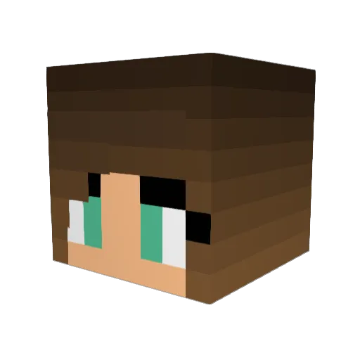 stellabella20 Minecraft avatar head, 3D render