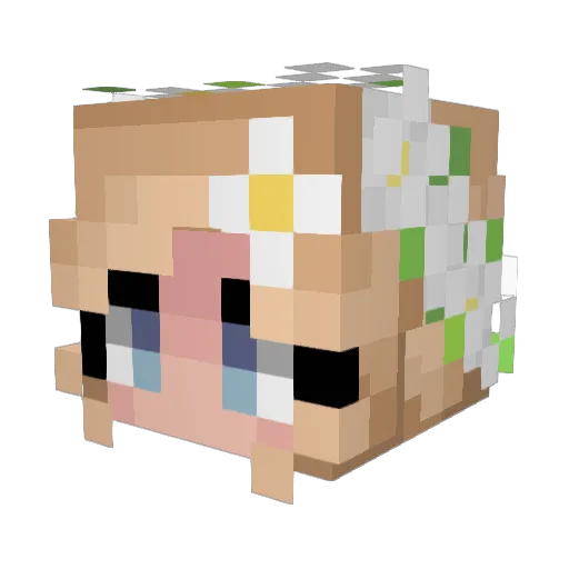 stellablol Minecraft avatar head, 3D render