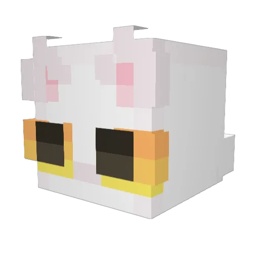 stellacadens Minecraft avatar head, 3D render