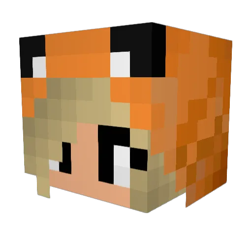 stellacakes010 Minecraft avatar head, 3D render