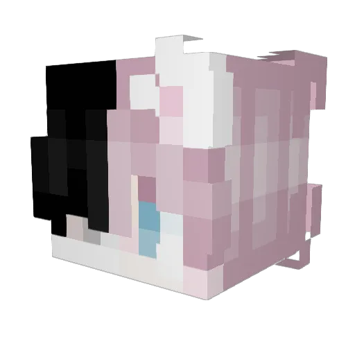 stellar01 Minecraft avatar head, 3D render