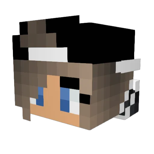 stellas06 Minecraft avatar head, 3D render