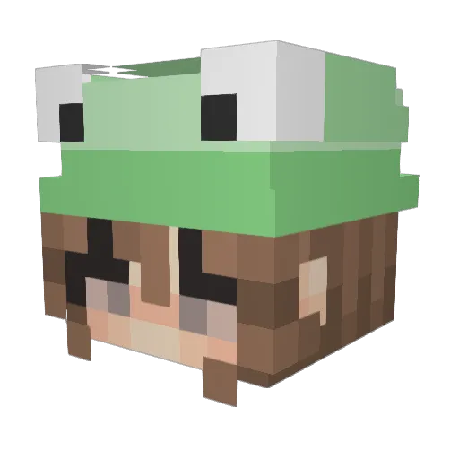 stellastreet Minecraft avatar head, 3D render