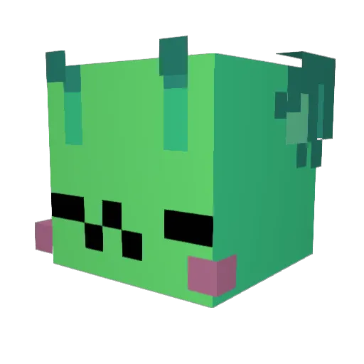 stellea Minecraft avatar head, 3D render