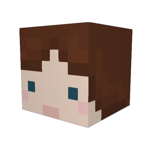 stelliar Minecraft avatar head, 3D render