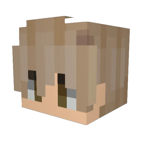 stellifera Minecraft avatar head, 3D render