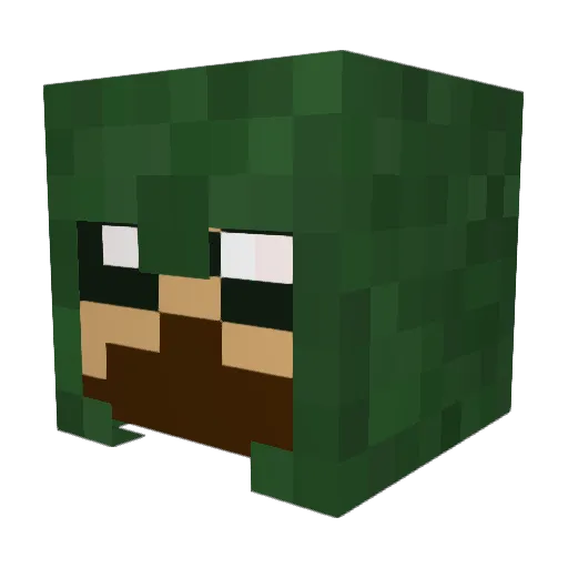 stelmaszek Minecraft avatar head, 3D render