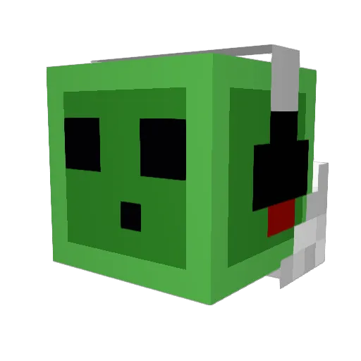 stendoKid Minecraft avatar head, 3D render