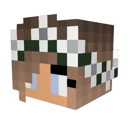 steph003 Minecraft avatar head, 3D render