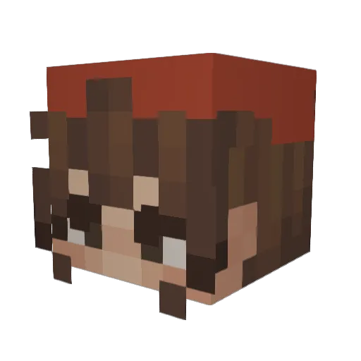 steph3925 Minecraft avatar head, 3D render