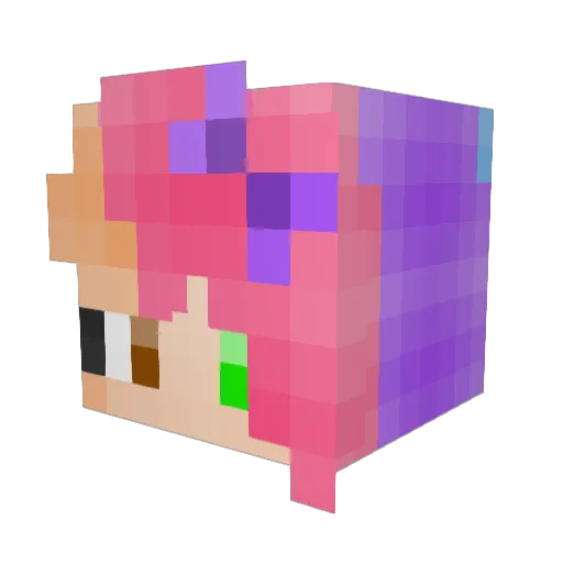 steph6239 Minecraft avatar head, 3D render