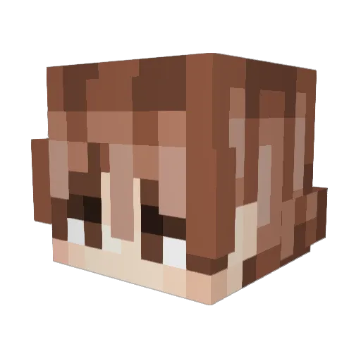 stephanymf Minecraft avatar head, 3D render
