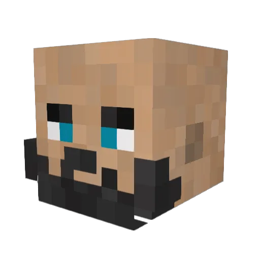 stephaus Minecraft avatar head, 3D render