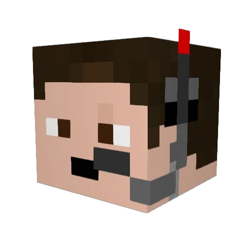 stephen7024 Minecraft avatar head, 3D render