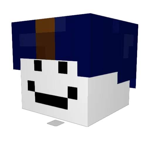 stephenishulk Minecraft avatar head, 3D render
