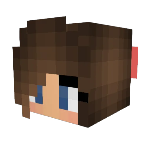 stephi50 Minecraft avatar head, 3D render