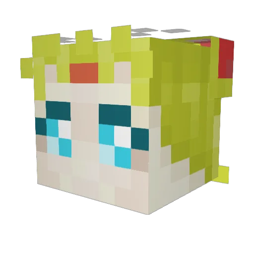 stephid28 Minecraft avatar head, 3D render