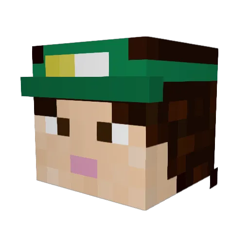 stephshoe Minecraft avatar head, 3D render