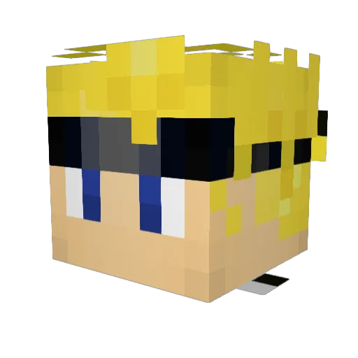 stephstyles Minecraft avatar head, 3D render