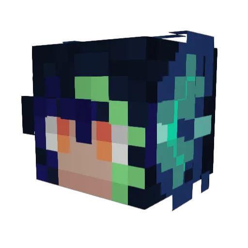 stephszreis Minecraft avatar head, 3D render
