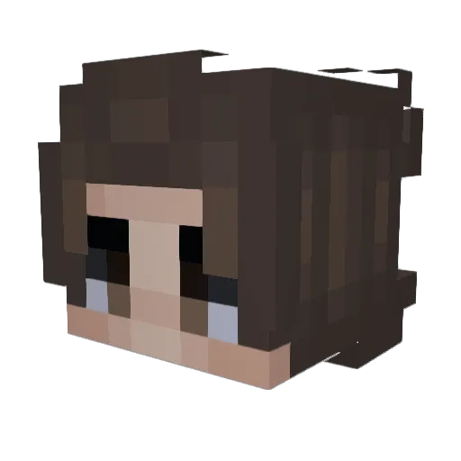 stepmamaa Minecraft avatar head, 3D render