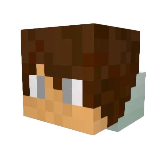 stepppasha Minecraft avatar head, 3D render