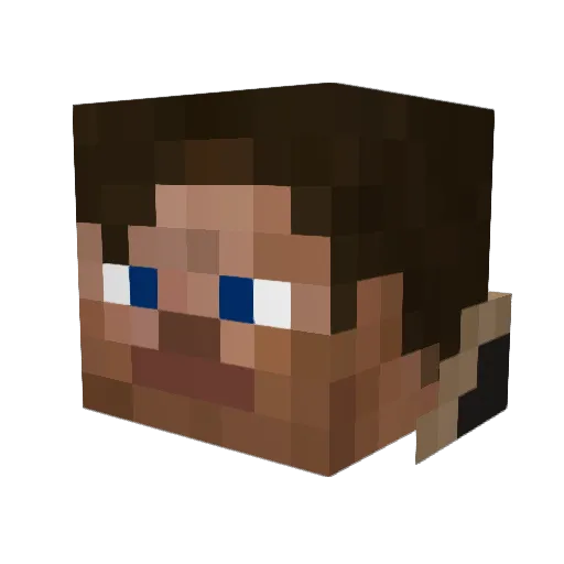 steppy145 Minecraft avatar head, 3D render