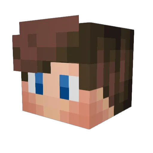 stepsis_slim Minecraft avatar head, 3D render
