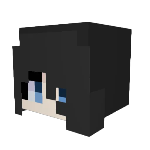 steqen Minecraft avatar head, 3D render