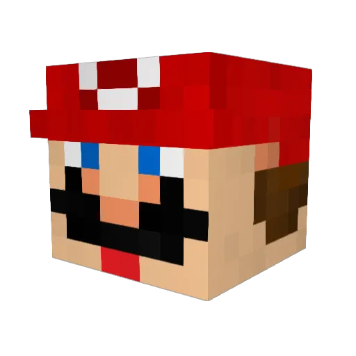 sterance Minecraft avatar head, 3D render
