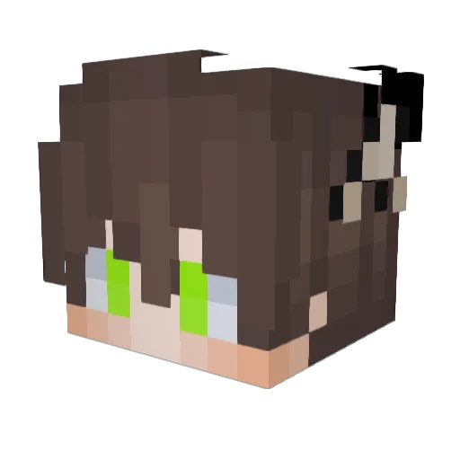 sterbenIM Minecraft avatar head, 3D render